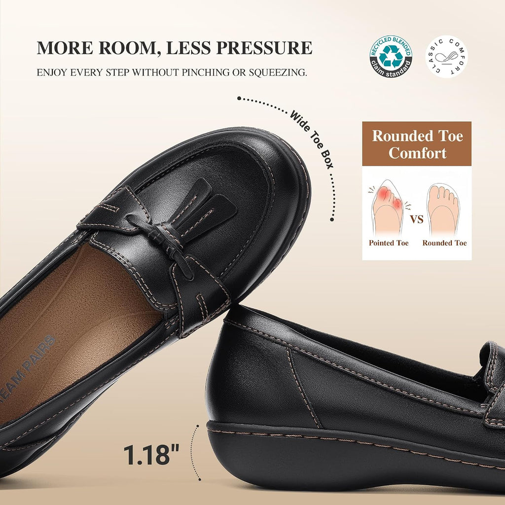 DREAM PAIRS Women Comfort Business Casual Dressy Loafers