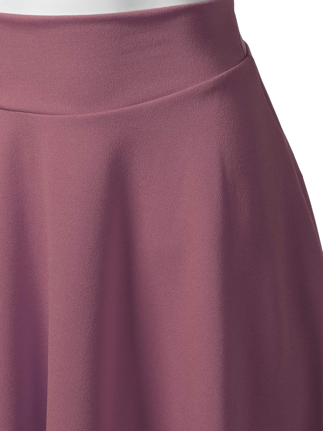SSOULM A-Line Midi Skirt - Made in USA - Stretchy High Waisted Flare Skirts with Plus Size