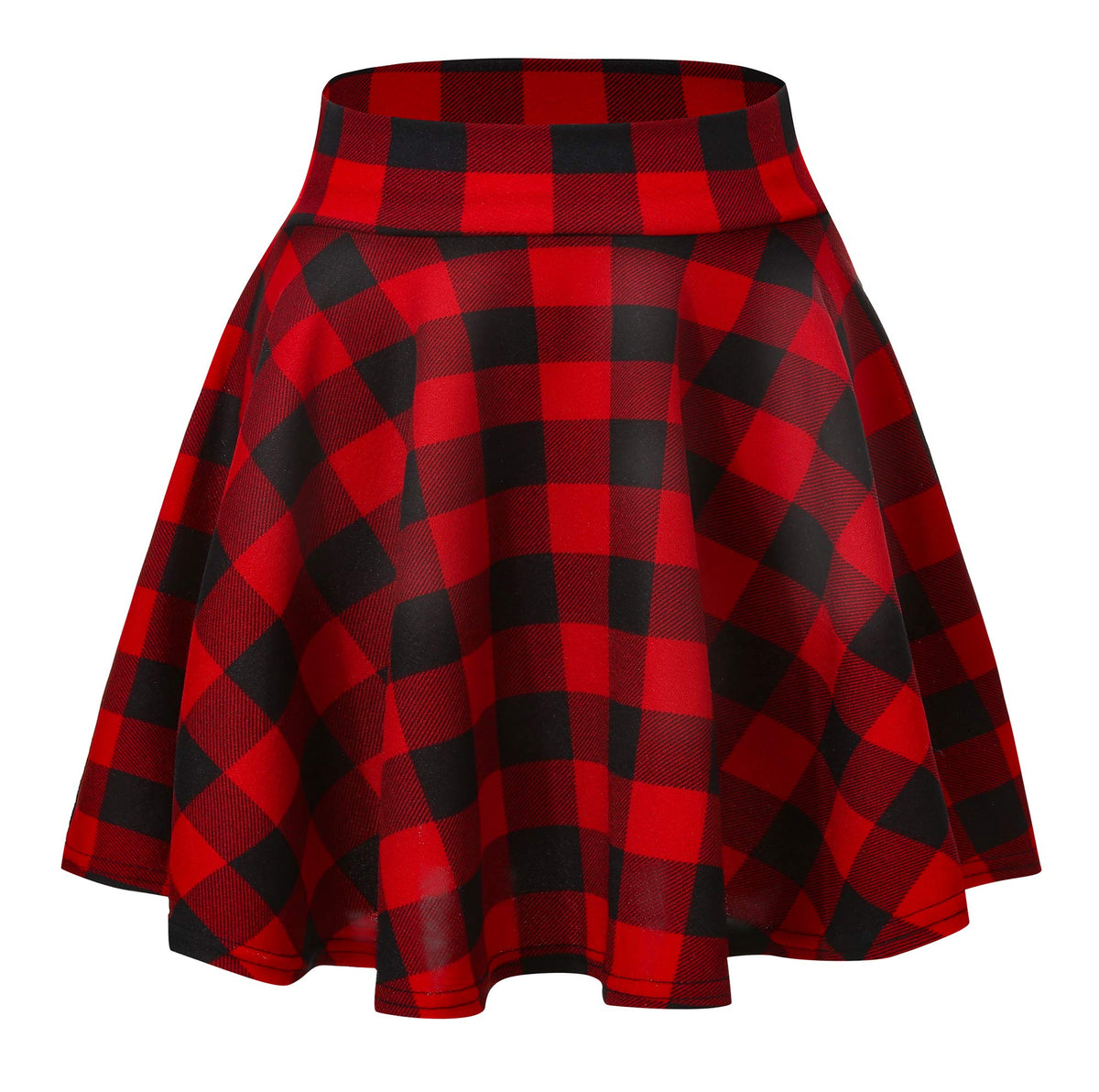 Urban CoCo Women's Basic Versatile Stretchy Flared Casual Mini Skater Skirt