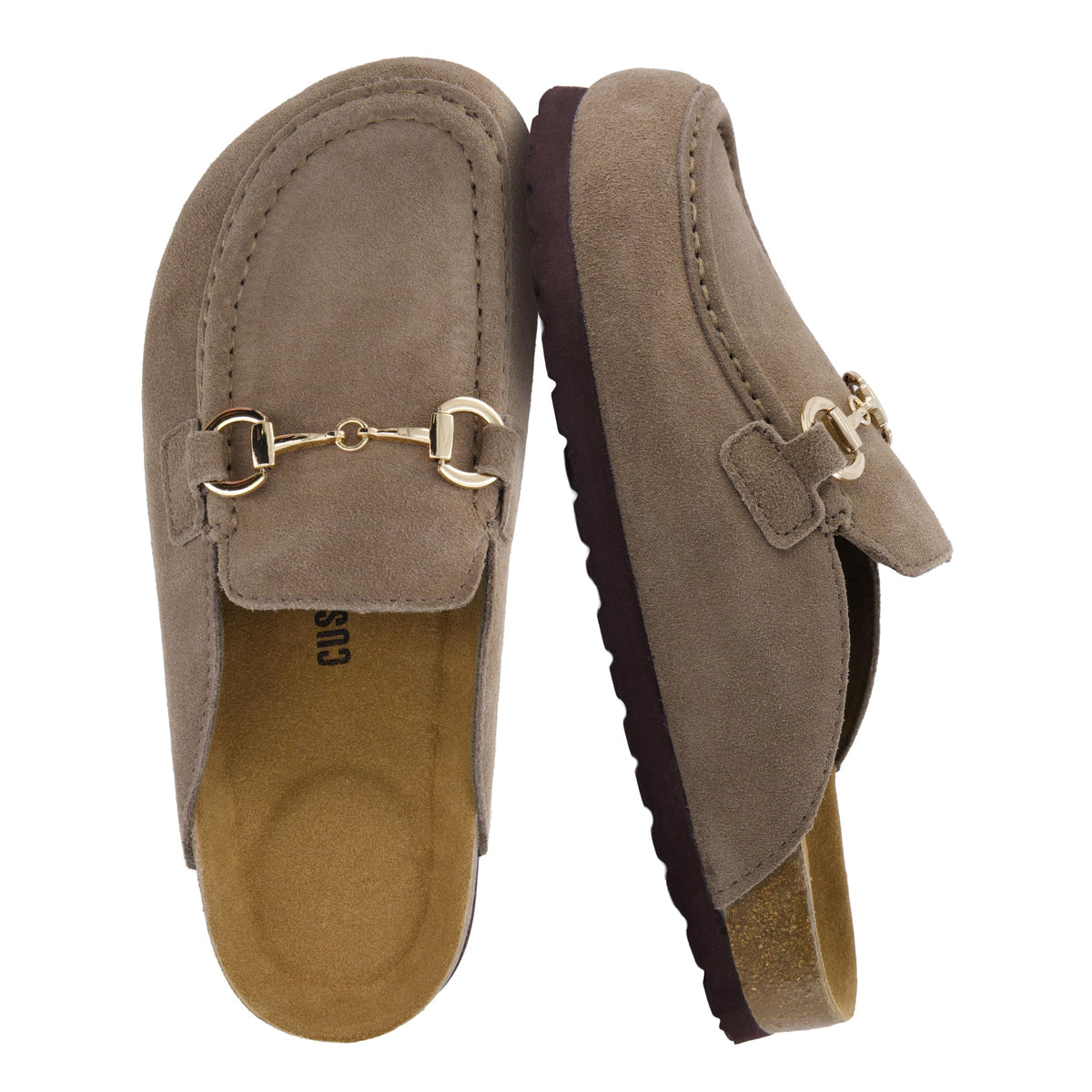CUSHIONAIRE Cliff Suede Clog Mules for Women
