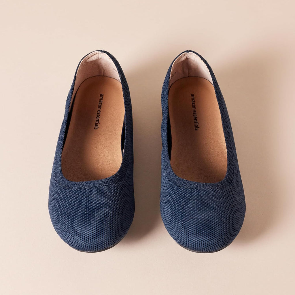 Amazon Essentials Women's Knit Mesh Ballet Flat