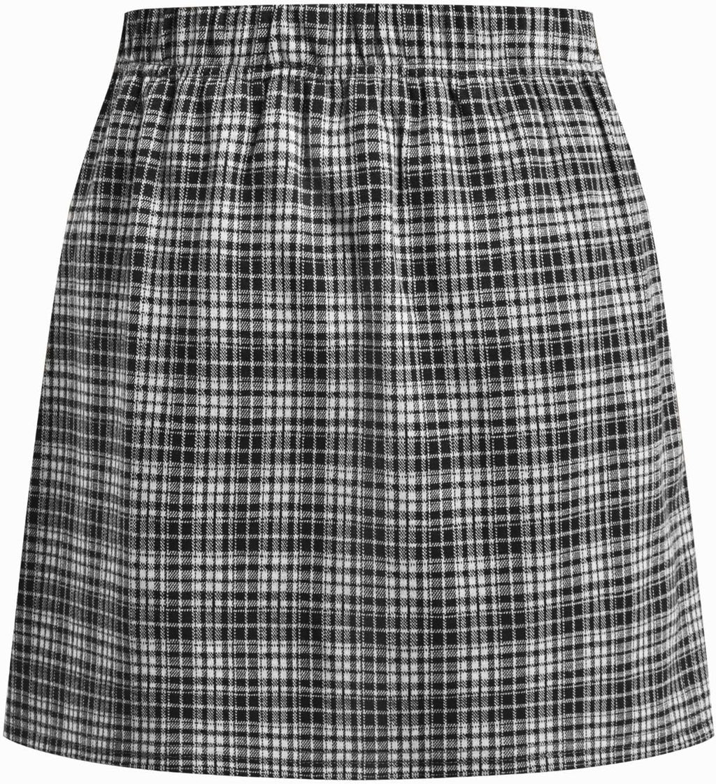 CIDER Mini Skirt High Waist Split Party Basic A Line Skirt