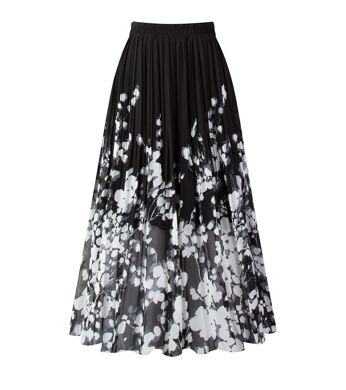 Kingfancy Women's Pleated Skirt A-Line Midi Skirts