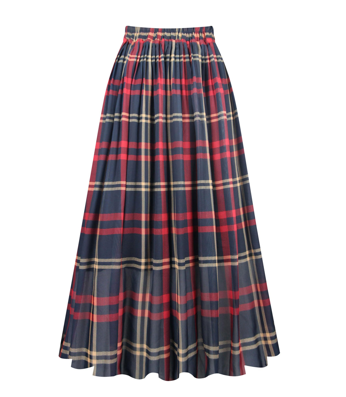 Kingfancy Women's Pleated Skirt A-Line Midi Skirts