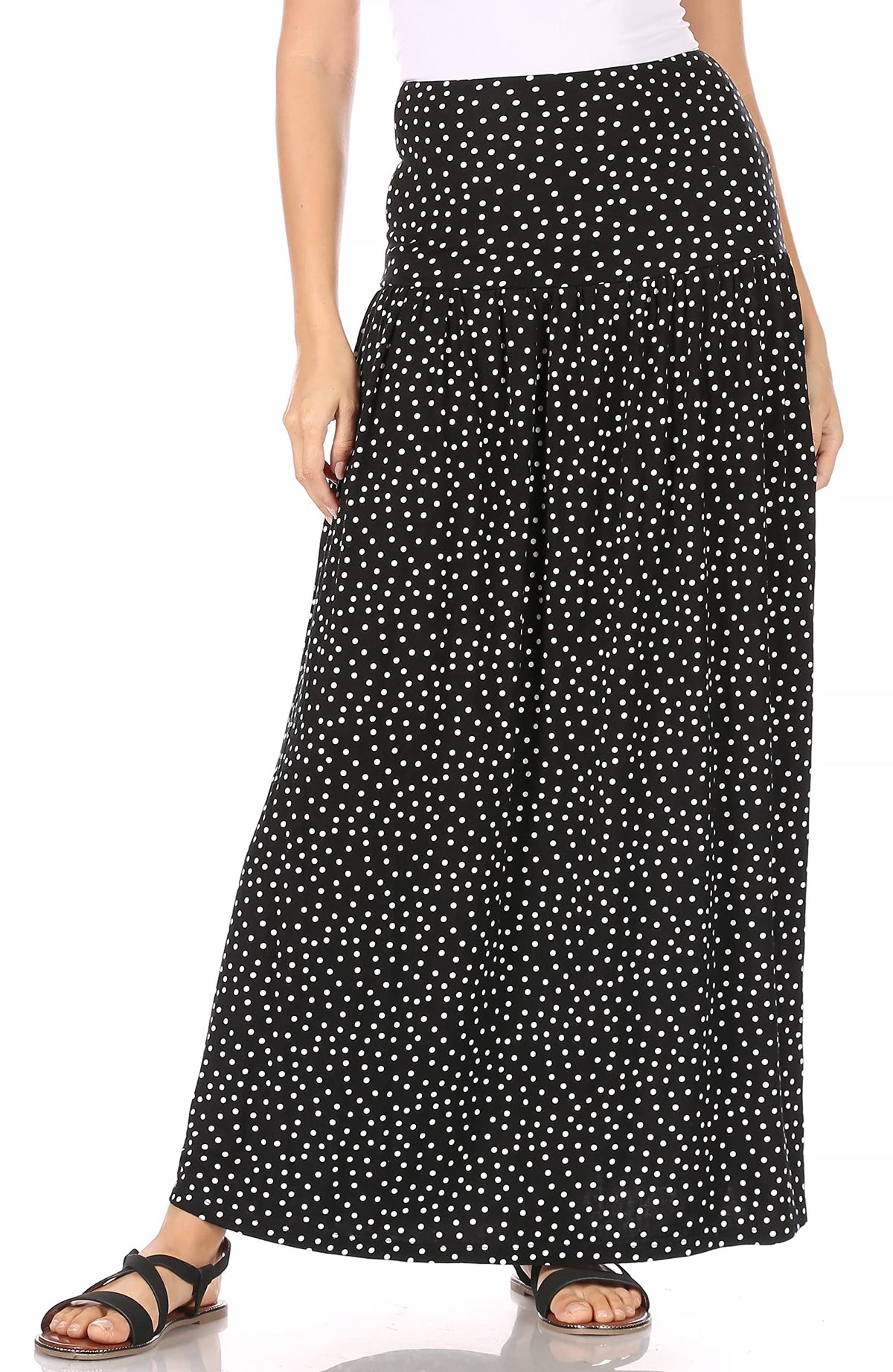 Simlu Maxi Skirts for Women Ankle Length Skirt Casual Long Skirt High Waisted Maxi Skirt Reg and Plus Size Skirt Long Skirt