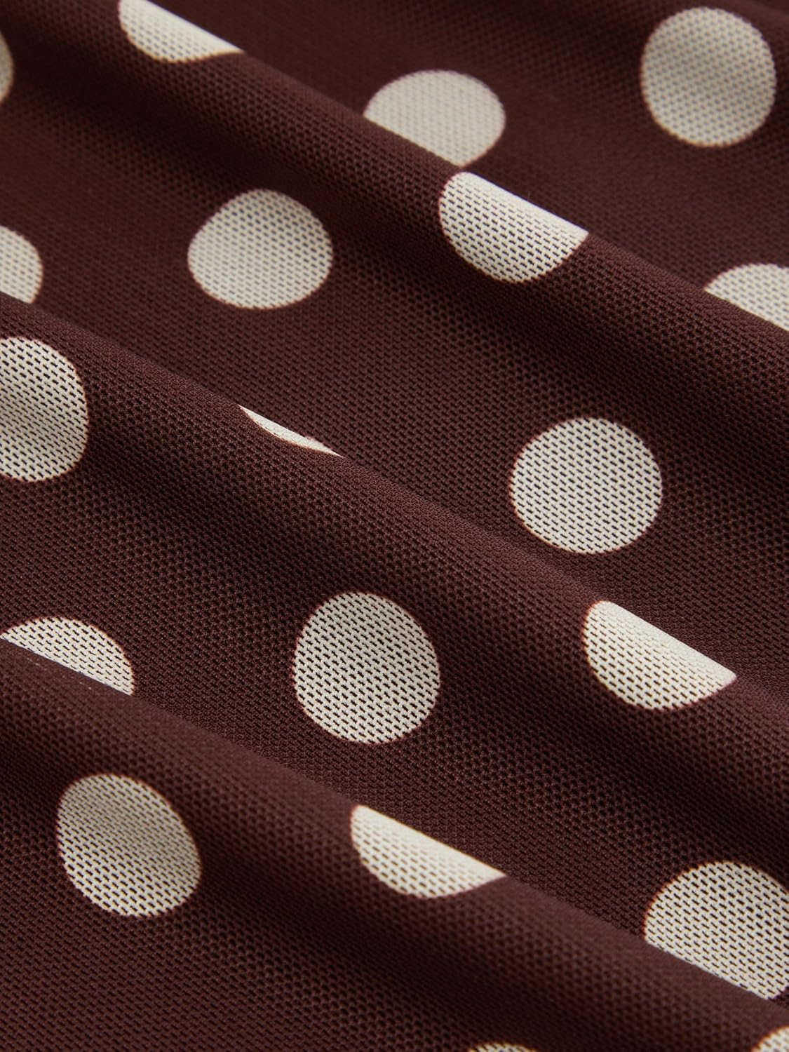 CIDER Womens Polka Dot Midi Skirt Bowknot Sheer Mesh Trendy Skirt