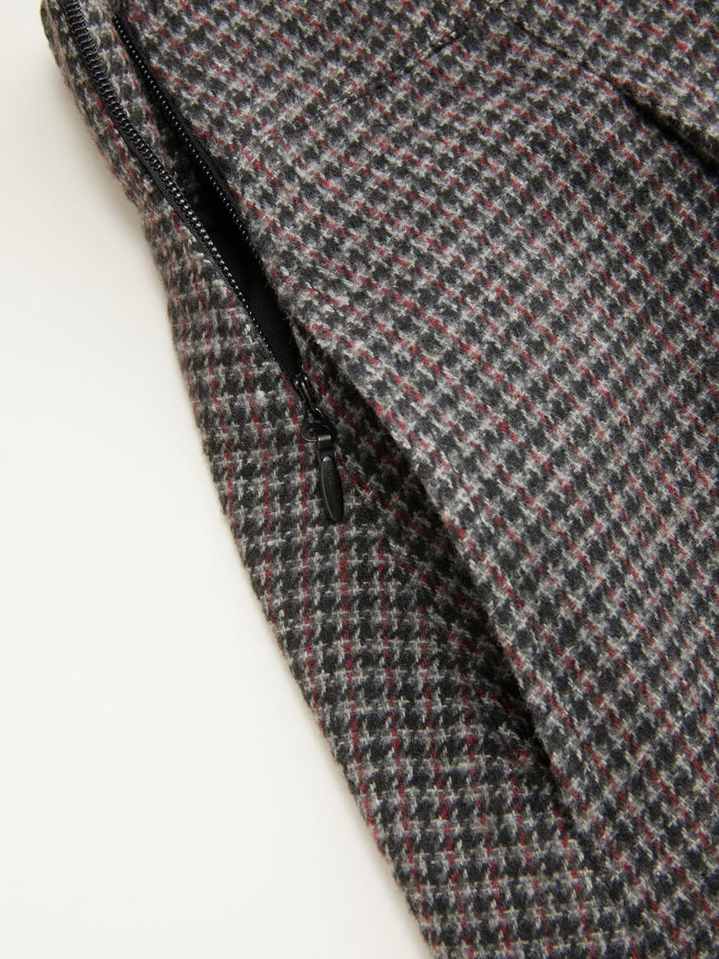 CIDER Plaid Pleated Midi Skirt with Pockets Office Fall Skirt