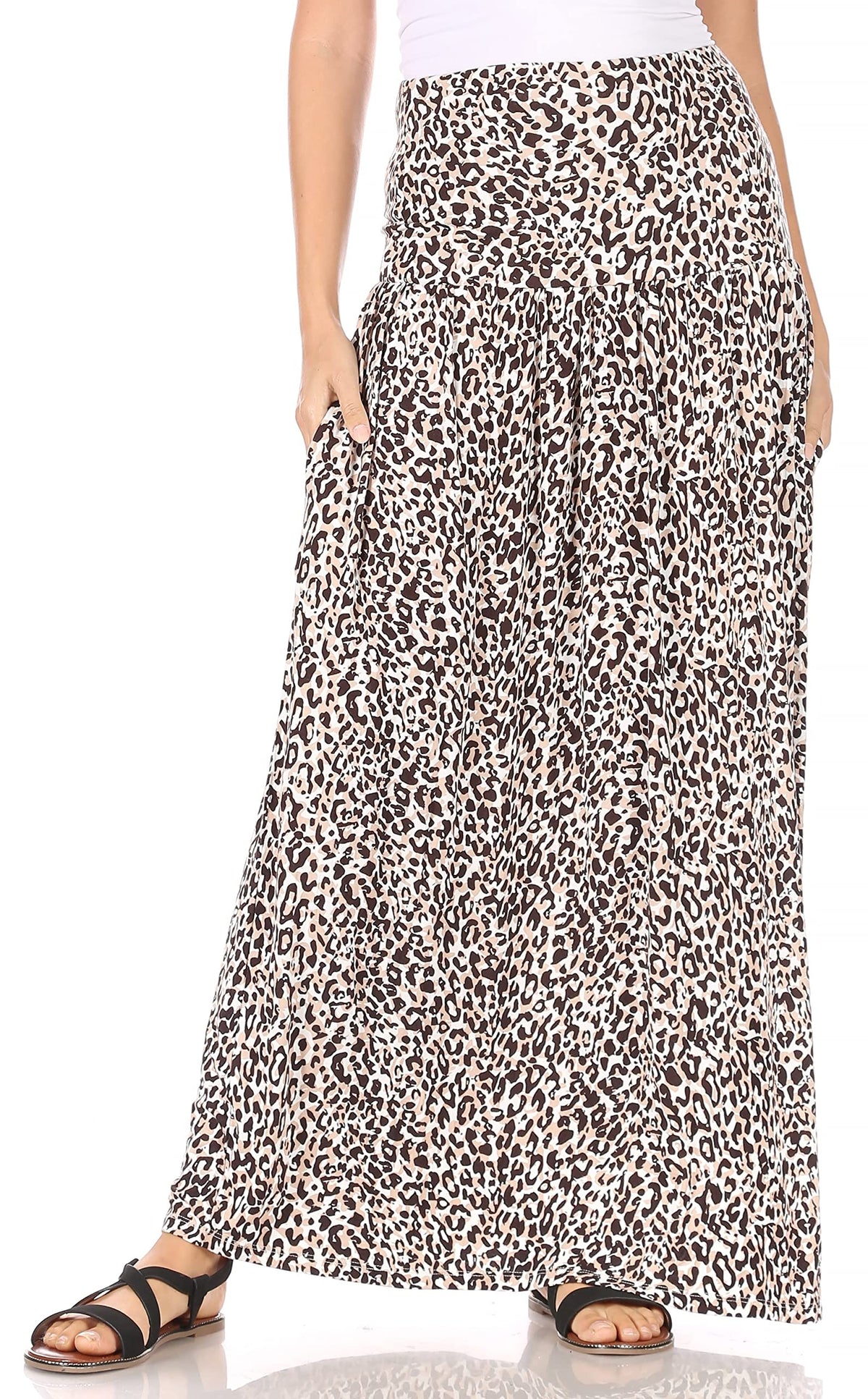 Simlu Maxi Skirts for Women Ankle Length Skirt Casual Long Skirt High Waisted Maxi Skirt Reg and Plus Size Skirt Long Skirt