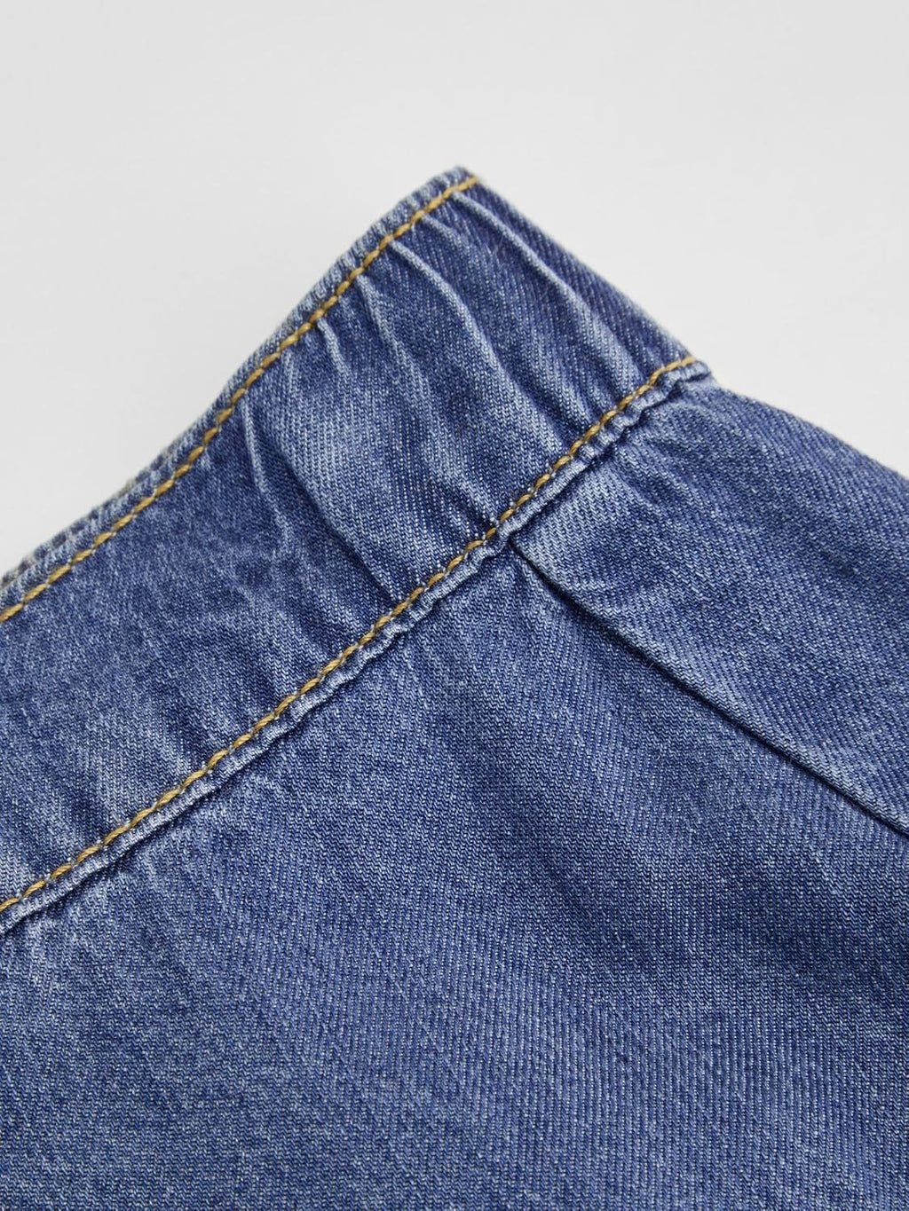 CIDER Womens Jean Long Skirts Tiered Denim High Elastic Waisted Western Cowgirl Midi Skirts