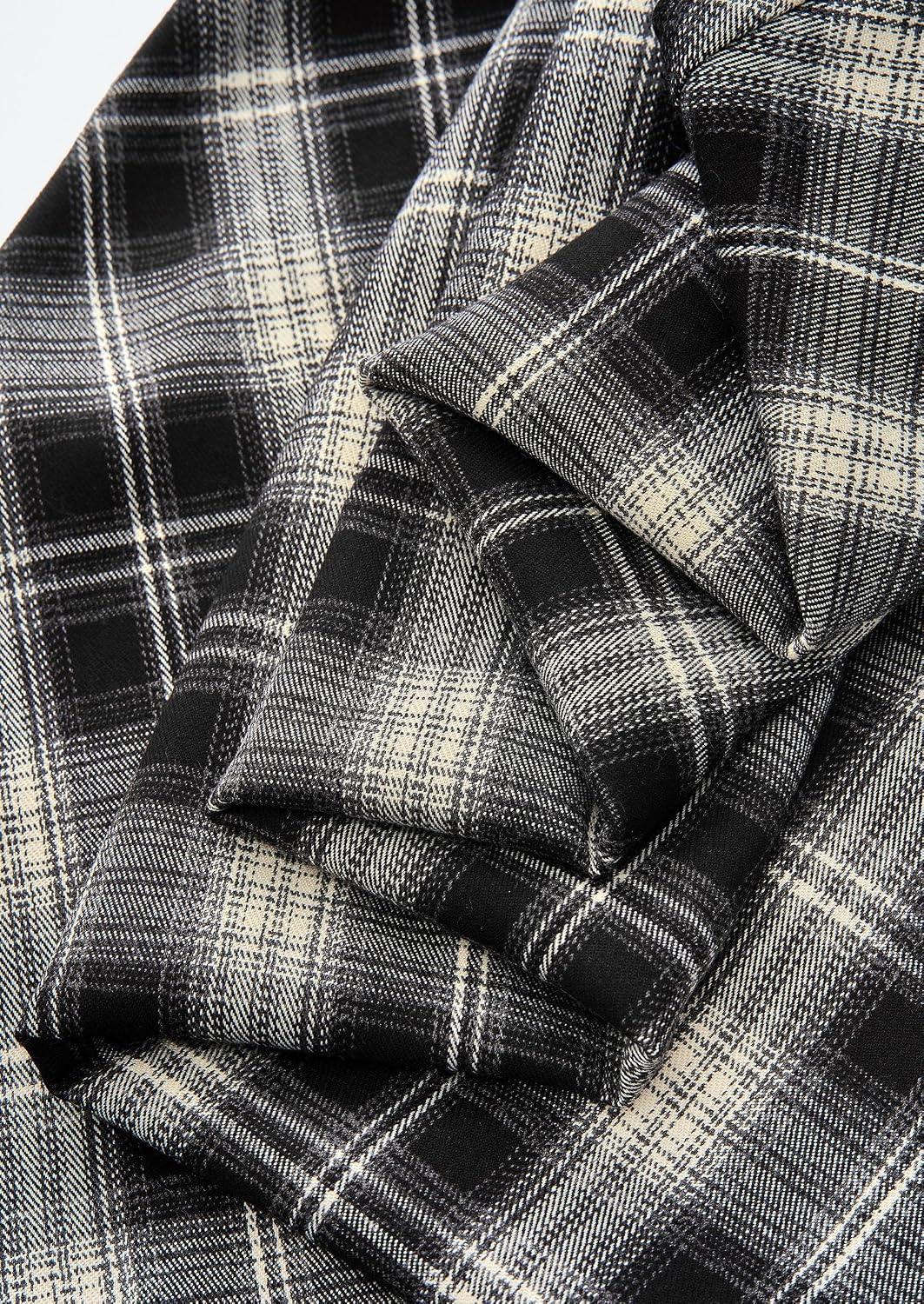PRETTYGARDEN Women's Plaid High Waisted A-Line Midi Skirts
